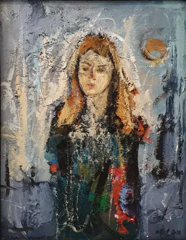 RIFAT KOÇAK — “İsimsiz”, 2018 "İsimsiz" eseri RIFAT KOÇAK tarafından 2018 yılında 50x40 cm ölçülerinde Tuval üzeri yağlı boya tekniği ile yapılmıştır.