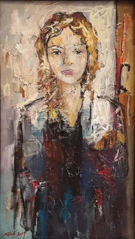 RIFAT KOÇAK — “İsimsiz”, 2019 "İsimsiz" eseri RIFAT KOÇAK tarafından 2019 yılında 70x40 cm ölçülerinde Tuval üzeri yağlı boya tekniği ile yapılmıştır.