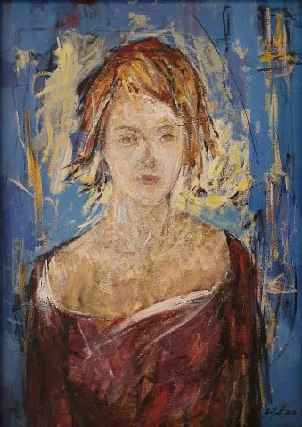 RIFAT KOÇAK — “İsimsiz”, 2018 "İsimsiz" eseri RIFAT KOÇAK tarafından 2018 yılında 70x50 cm ölçülerinde Tuval üzeri yağlı boya tekniği ile yapılmıştır.