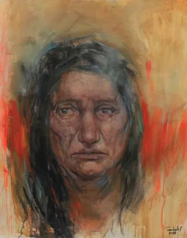 SEDİGHEH FATOLLAHZADEH DİZAJİ — “İsimsiz”, 2018 "İsimsiz" eseri SEDİGHEH FATOLLAHZADEH DİZAJİ tarafından 2018 yılında 100x80 cm ölçülerinde Tuval üzeri akrilik boya tekniği ile yapılmıştır.