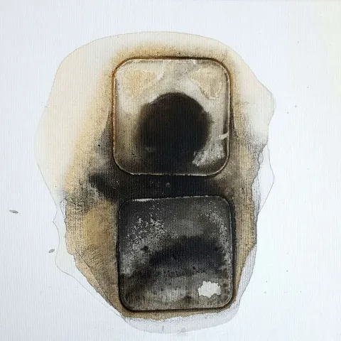 "İsimsiz" eseri TANSEL TÜRKDOĞAN tarafından 2016 yılında 30x30 cm ölçülerinde Tuval üzeri akrilik boya tekniği ile yapılmıştır.