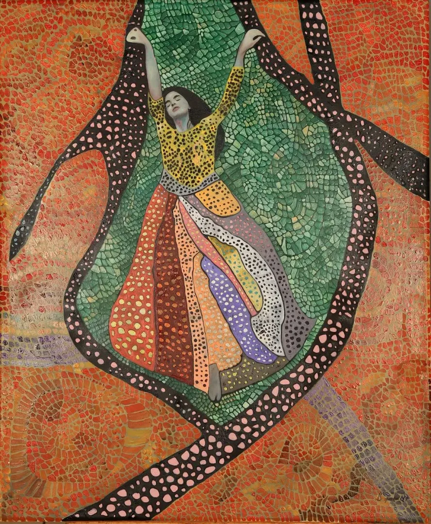 BİNNUR YÜCEBAŞ RUOCCO Bu eser BİNNUR YÜCEBAŞ RUOCCO tarafından 60x50 cm ölçülerinde Tuval üzeri yağlı boya tekniği ile yapılmıştır.
