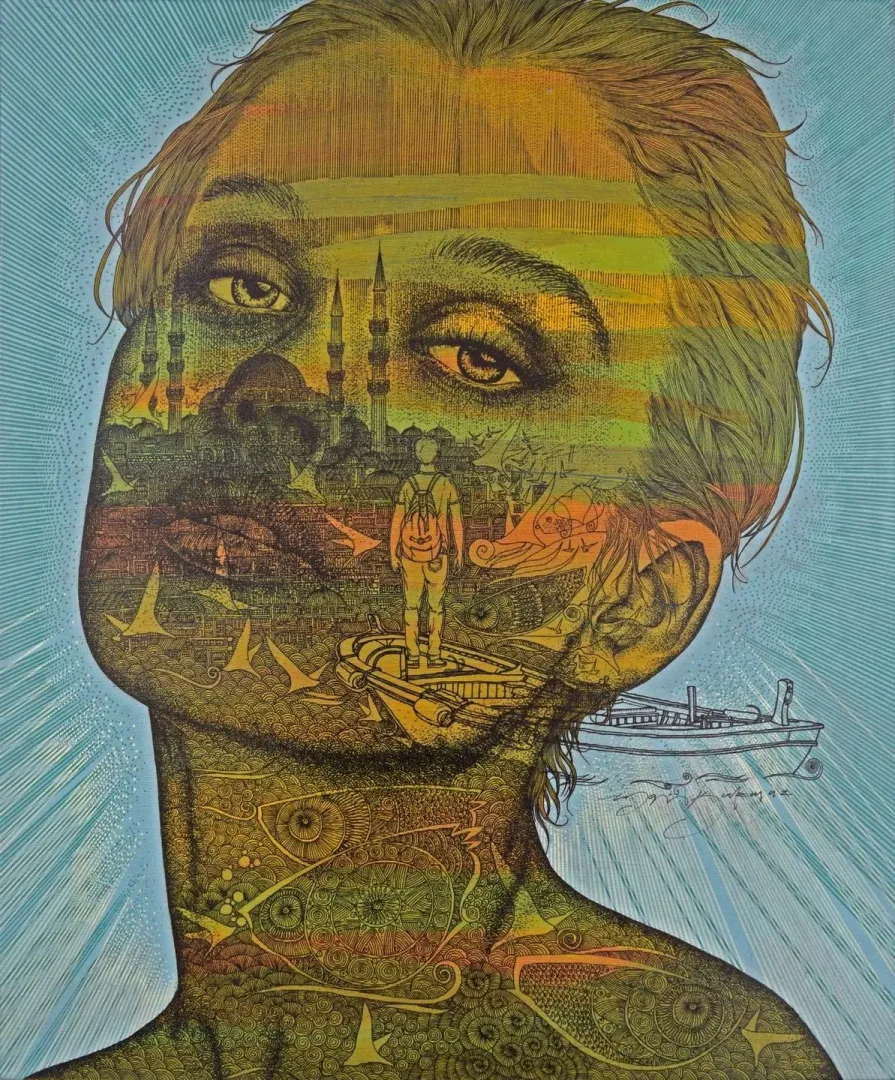 ENGİN KORKMAZ — 2019 Bu eser ENGİN KORKMAZ tarafından 2019 yılında 60x50 cm ölçülerinde Tuval üzeri akrilik boya tekniği ile yapılmıştır.