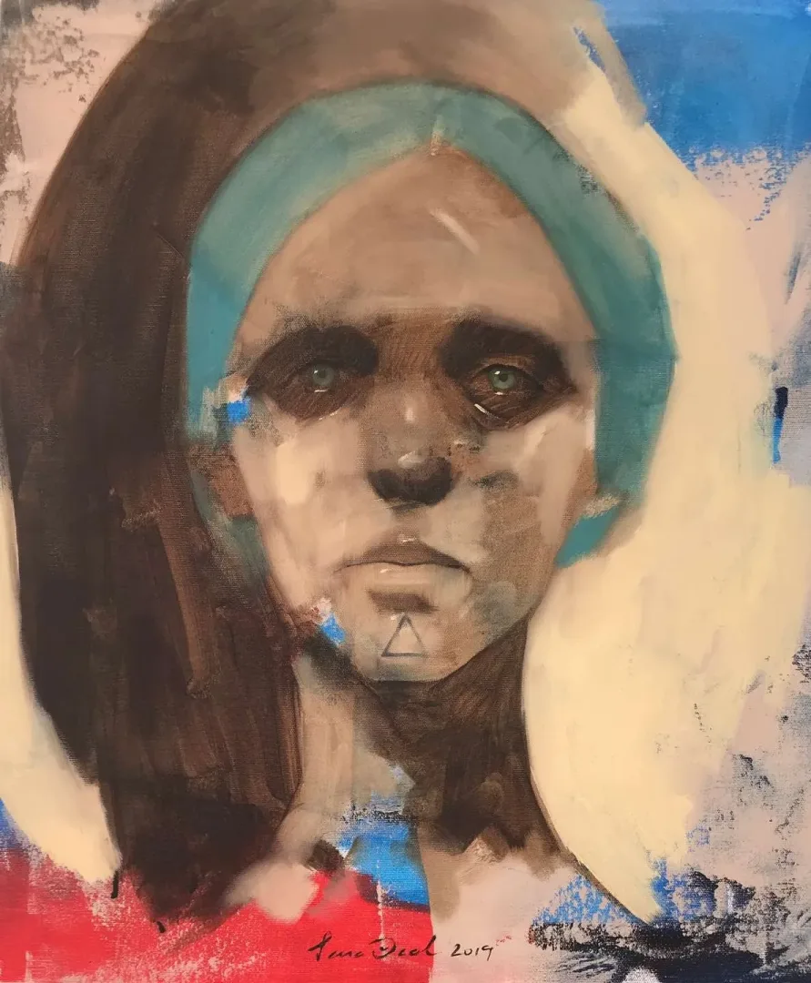 SEMA ÖCAL — 2019 Bu eser SEMA ÖCAL tarafından 2019 yılında 60x50 cm ölçülerinde Tuval üzeri yağlı boya tekniği ile yapılmıştır.
