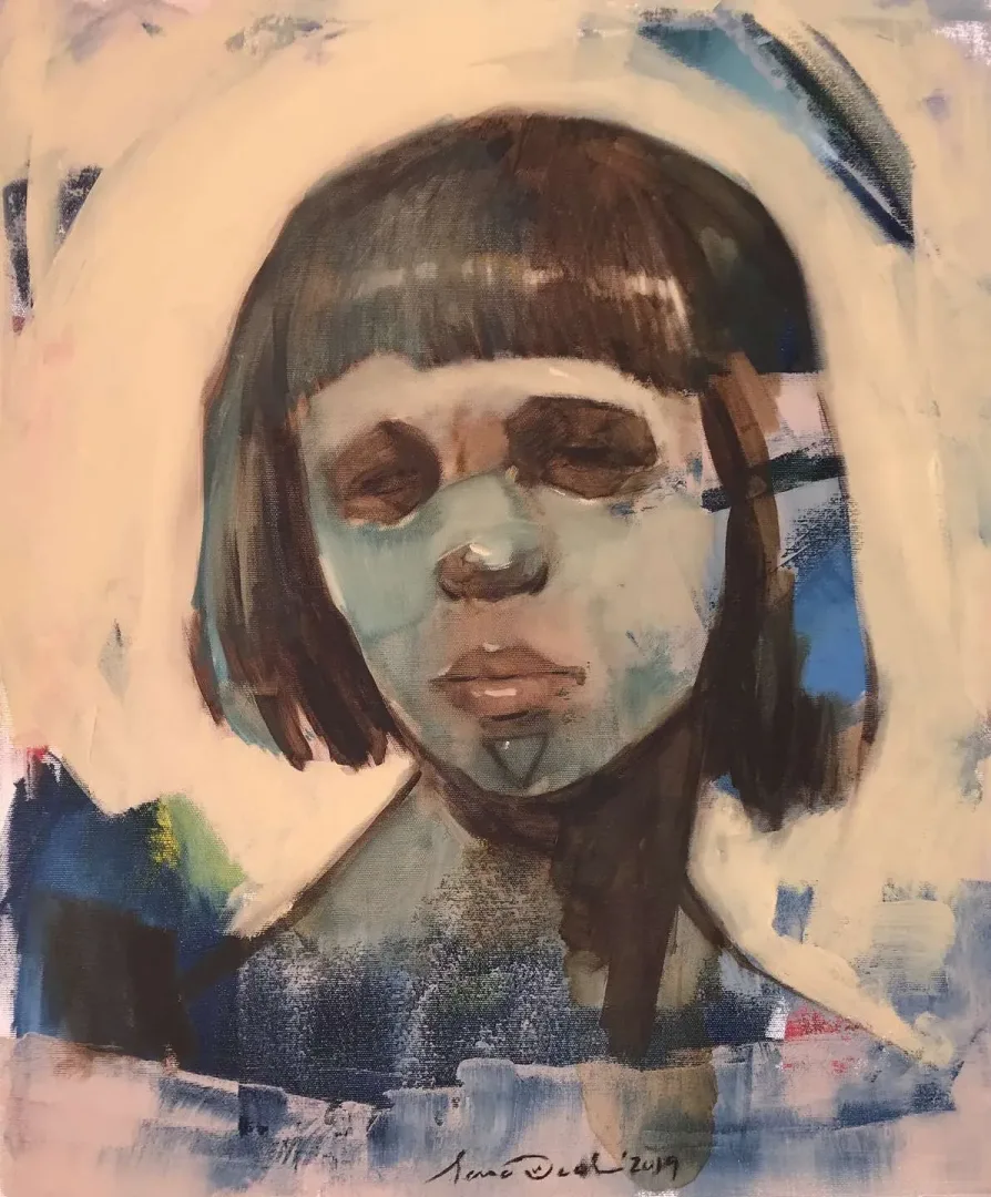 SEMA ÖCAL — 2019 Bu eser SEMA ÖCAL tarafından 2019 yılında 60x50 cm ölçülerinde Tuval üzeri yağlı boya tekniği ile yapılmıştır.
