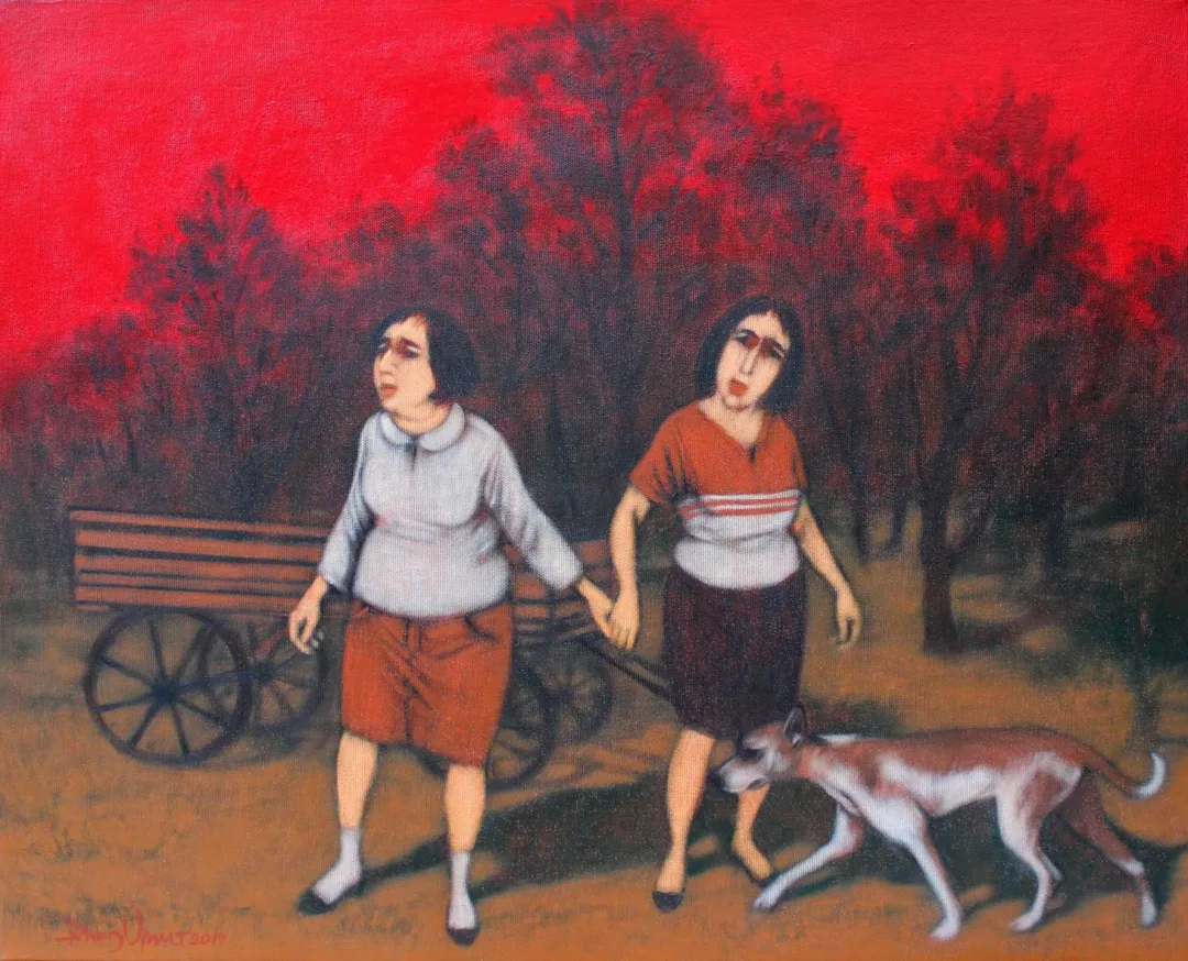 ORHAN UMUT — 2019 Bu eser ORHAN UMUT tarafından 2019 yılında 55x65 cm ölçülerinde Tuval üzeri akrilik boya tekniği ile yapılmıştır.