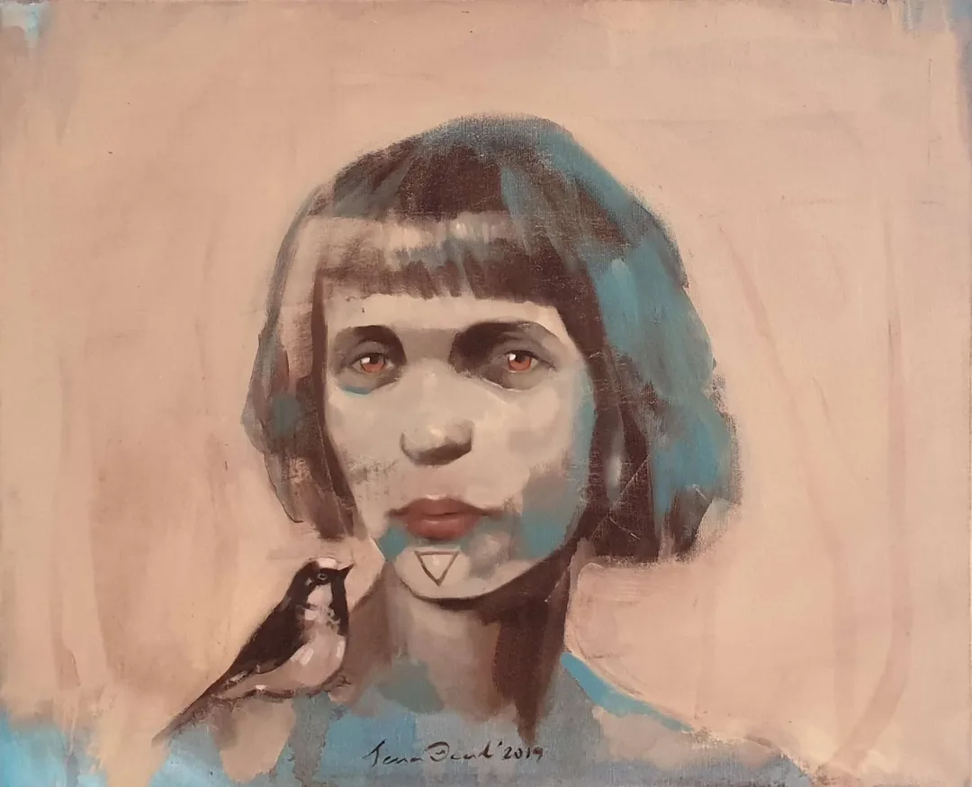 SEMA ÖCAL — 2019 Bu eser SEMA ÖCAL tarafından 2019 yılında 50x60 cm ölçülerinde Tuval üzeri yağlı boya tekniği ile yapılmıştır.