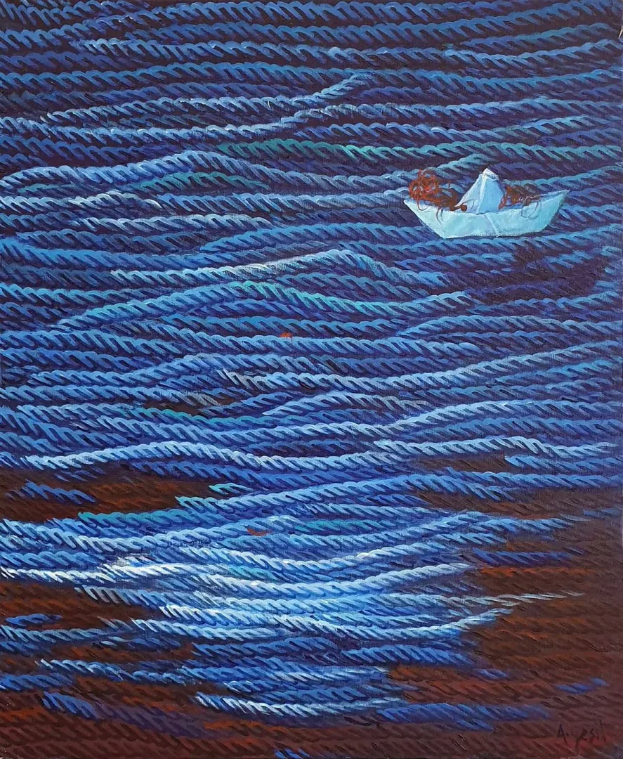 AHMET YEŞİL — 2019 Bu eser AHMET YEŞİL tarafından 2019 yılında 60x50 cm ölçülerinde Tuval üzeri yağlı boya tekniği ile yapılmıştır.
