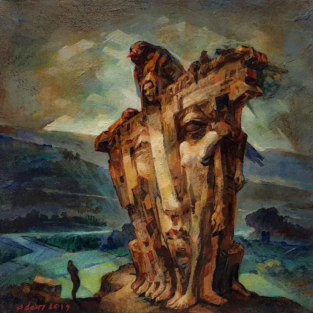 yakınlaştır "İz" eseri ADEM BAŞPINAR tarafından 2019 yılında 25x25 cm ölçülerinde Tuval üzeri akrilik boya tekniği ile yapılmıştır.