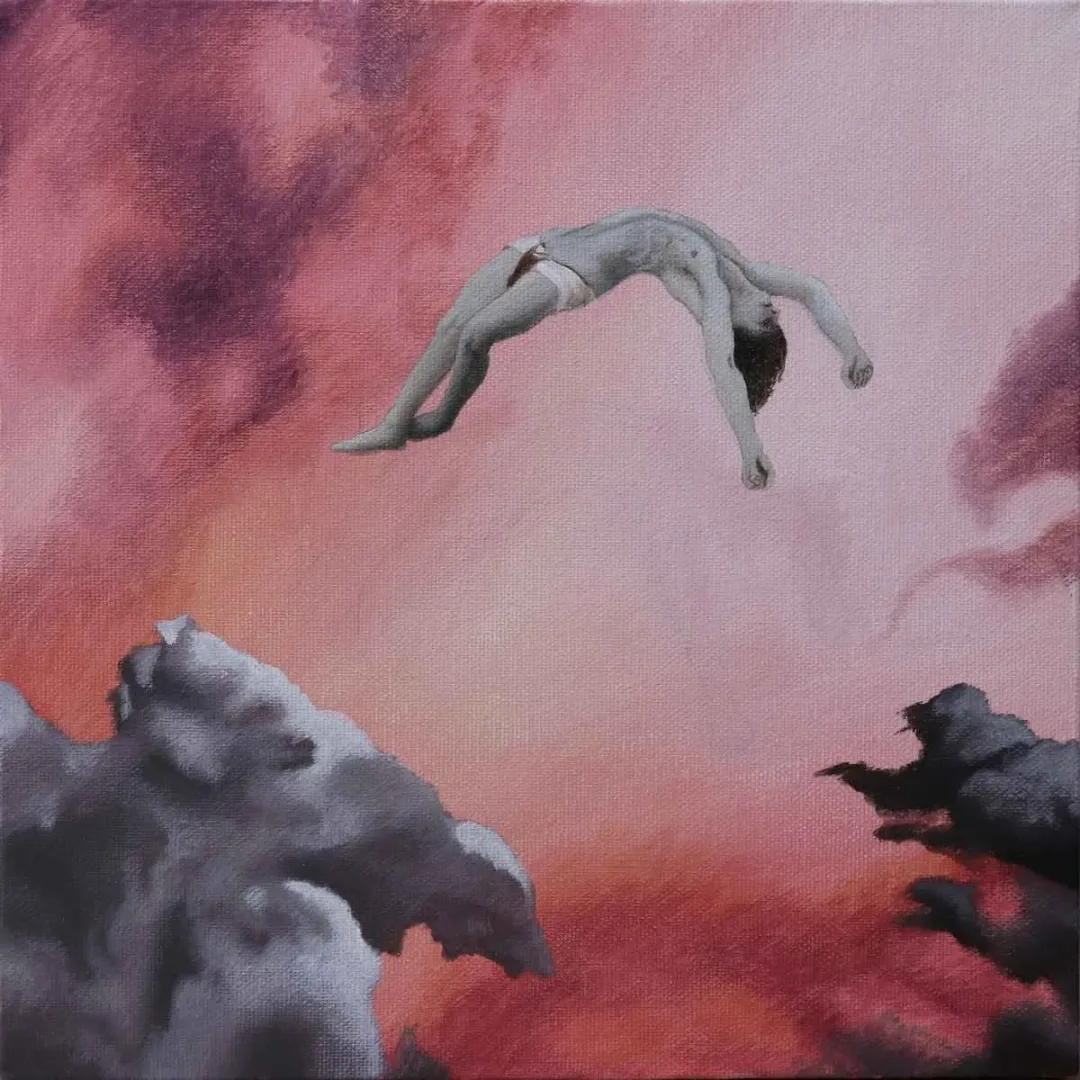 EMRAH EMİR — “İsimsiz”, 2019 "İsimsiz" eseri EMRAH EMİR tarafından 2019 yılında 25x25 cm ölçülerinde Tuval üzeri akrilik boya tekniği ile yapılmıştır.