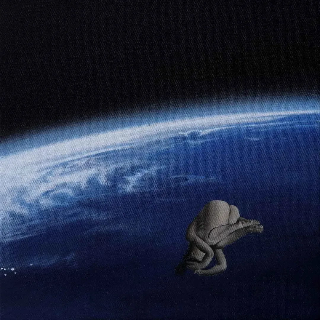 EMRAH EMİR — “İsimsiz”, 2019 "İsimsiz" eseri EMRAH EMİR tarafından 2019 yılında 25x25 cm ölçülerinde Tuval üzeri akrilik boya tekniği ile yapılmıştır.