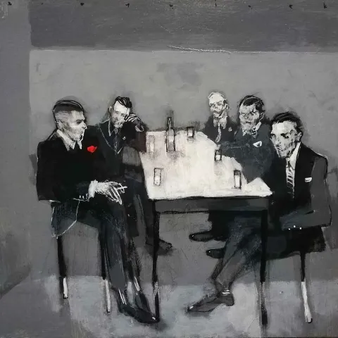 ERCAN AYÇİÇEK — “İsimsiz”, 2019 "İsimsiz" eseri ERCAN AYÇİÇEK tarafından 2019 yılında 25x25 cm ölçülerinde Tuval üzeri akrilik boya tekniği ile yapılmıştır.