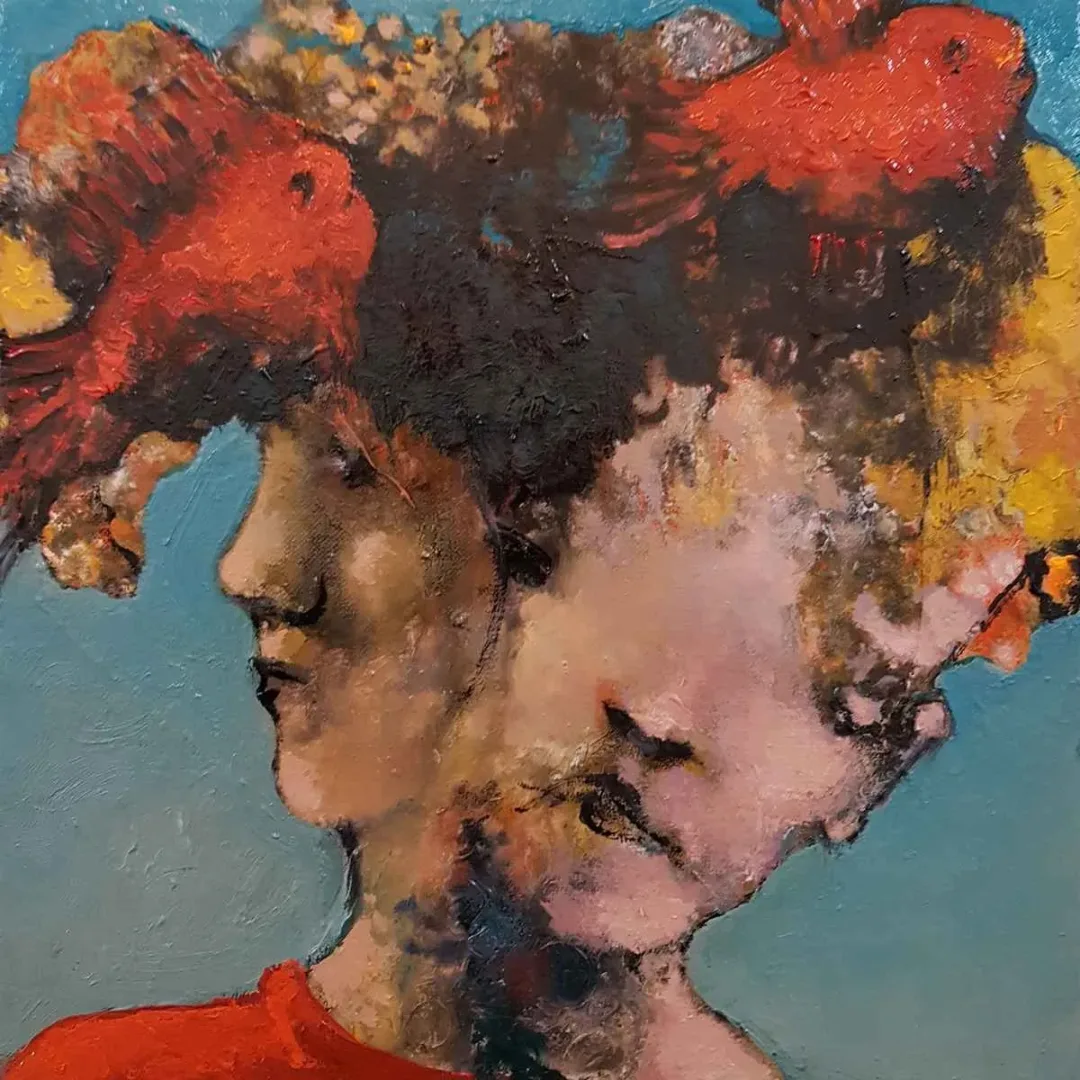 EROL PELİOĞLU — “İsimsiz”, 2019 "İsimsiz" eseri EROL PELİOĞLU tarafından 2019 yılında 25x25 cm ölçülerinde Tuval üzeri yağlı boya tekniği ile yapılmıştır.