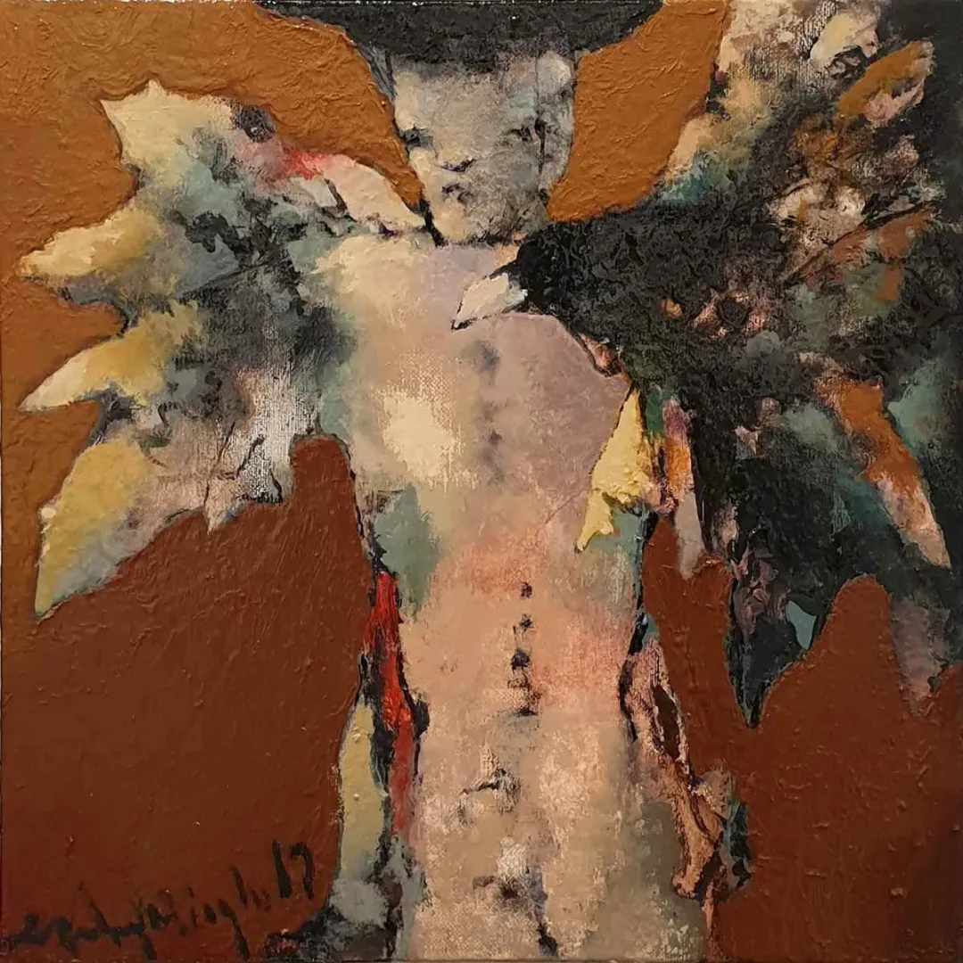 EROL PELİOĞLU — “İsimsiz”, 2019 "İsimsiz" eseri EROL PELİOĞLU tarafından 2019 yılında 25x25 cm ölçülerinde Tuval üzeri yağlı boya tekniği ile yapılmıştır.
