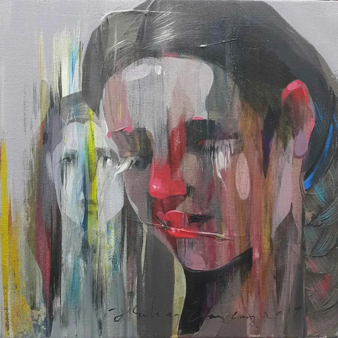 HAKAN ERASLAN — “İsimsiz”, 2019 "İsimsiz" eseri HAKAN ERASLAN tarafından 2019 yılında 25x25 cm ölçülerinde Tuval üzeri akrilik boya tekniği ile yapılmıştır.