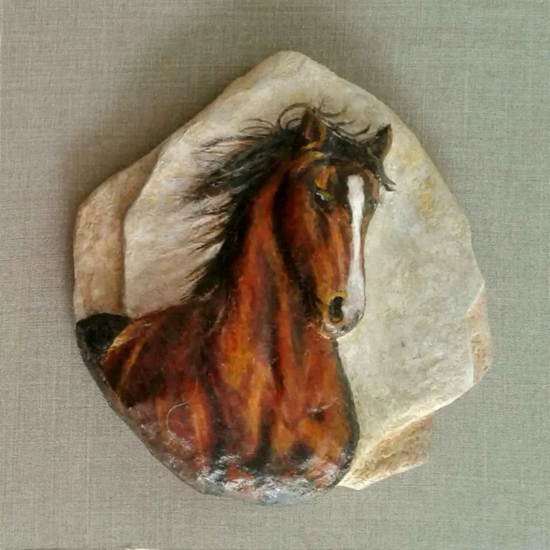 HASAN ÇAĞLAYAN — “İsimsiz”, 2019 "İsimsiz" eseri HASAN ÇAĞLAYAN tarafından 2019 yılında 25x25 cm ölçülerinde Yapay kaya üzeri karışık teknik tekniği ile yapılmıştır.