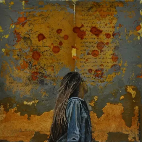 SERDAR DARTAR — “Untitled”, 2019 "İsimsiz" eseri SERDAR DARTAR tarafından 2019 yılında 25x25 cm ölçülerinde Tuval üzeri karışık teknik tekniği ile yapılmıştır.