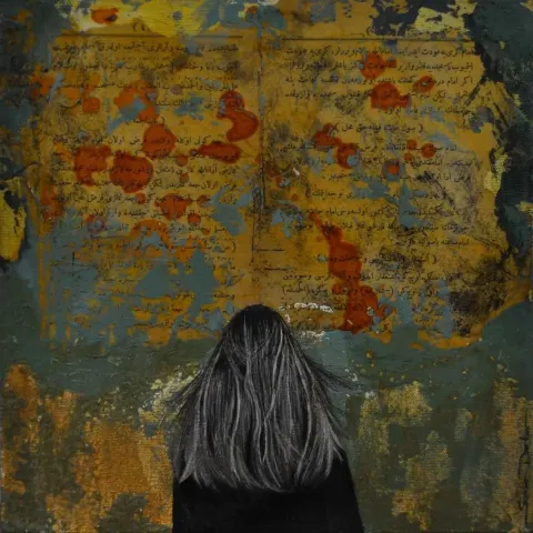 SERDAR DARTAR — “Untitled”, 2019 "İsimsiz" eseri SERDAR DARTAR tarafından 2019 yılında 25x25 cm ölçülerinde Tuval üzeri karışık teknik tekniği ile yapılmıştır.