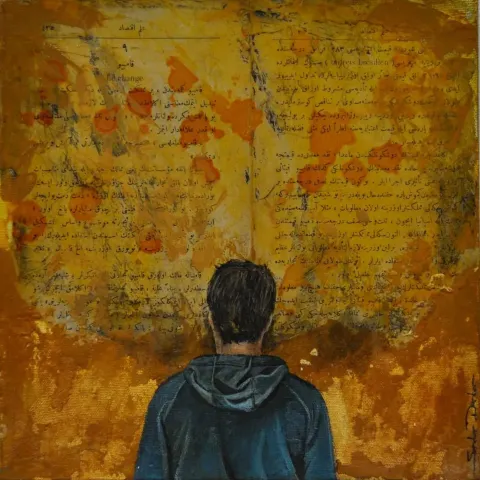 SERDAR DARTAR — “Untitled”, 2019 "İsimsiz" eseri SERDAR DARTAR tarafından 2019 yılında 25x25 cm ölçülerinde Tuval üzeri karışık teknik tekniği ile yapılmıştır.