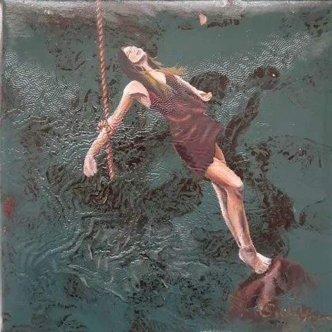 "İsimsiz" eseri SEVDA YENİPINAR tarafından 2019 yılında 25x25 cm ölçülerinde Tuval üzeri yağlı boya tekniği ile yapılmıştır.