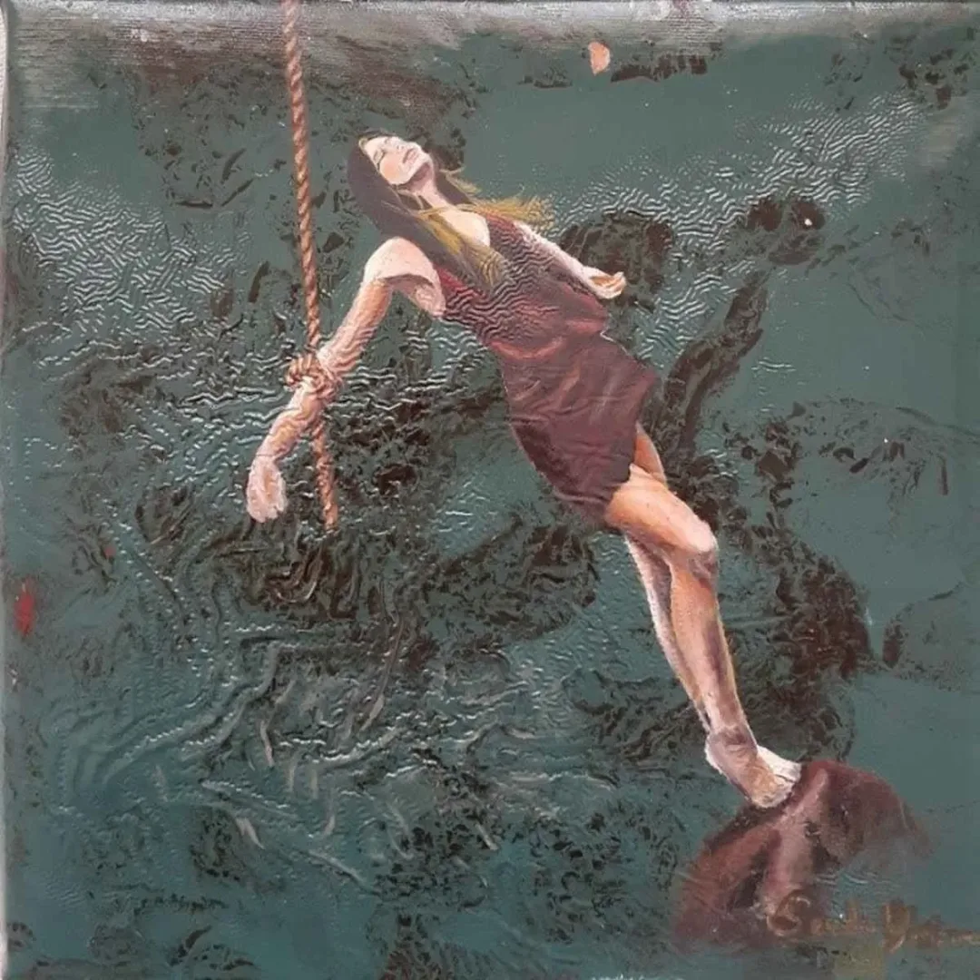 SEVDA YENİPINAR — “İsimsiz”, 2019 "İsimsiz" eseri SEVDA YENİPINAR tarafından 2019 yılında 25x25 cm ölçülerinde Tuval üzeri yağlı boya tekniği ile yapılmıştır.