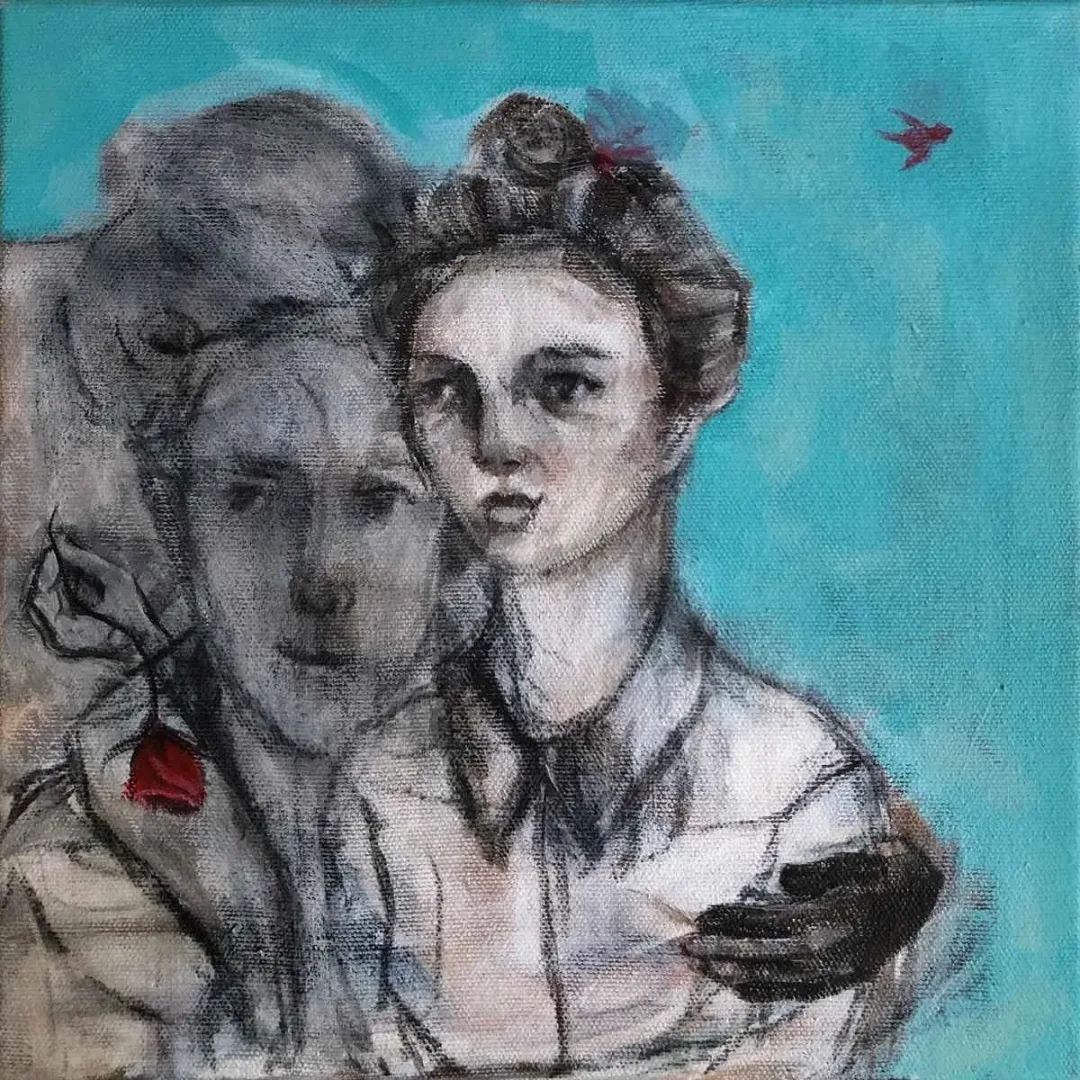 SİMGE KALFAOĞLU — “İsimsiz”, 2019 "İsimsiz" eseri SİMGE KALFAOĞLU tarafından 2019 yılında 25x25 cm ölçülerinde Tuval üzeri yağlı boya tekniği ile yapılmıştır.