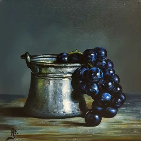 "İsimsiz" eseri HÜSEYİN FEYZULLAH tarafından 2019 yılında 25x25 cm ölçülerinde Tuval üzeri yağlı boya tekniği ile yapılmıştır.