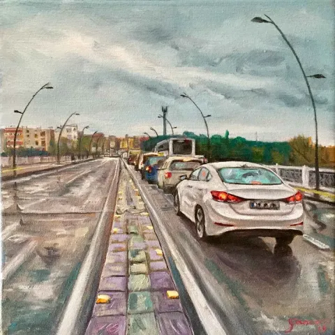 "Çanakkale" eseri SONER CİVRİZOĞLU tarafından 2019 yılında 25x25 cm ölçülerinde Tuval üzeri yağlı boya tekniği ile yapılmıştır.