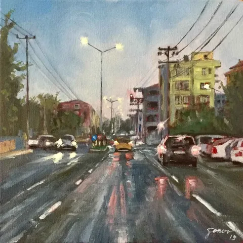 "Çanakkale" eseri SONER CİVRİZOĞLU tarafından 2019 yılında 25x25 cm ölçülerinde Tuval üzeri yağlı boya tekniği ile yapılmıştır.