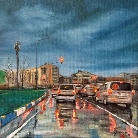 "Çanakkale" eseri SONER CİVRİZOĞLU tarafından 2019 yılında 25x25 cm ölçülerinde Tuval üzeri yağlı boya tekniği ile yapılmıştır.