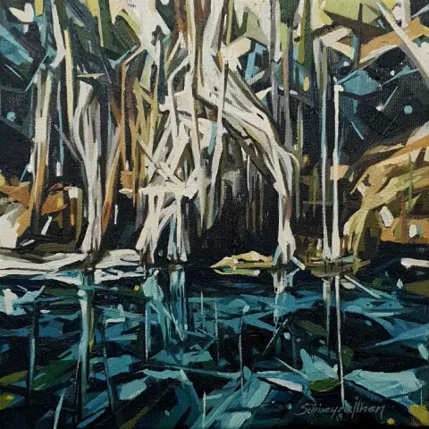 SÜMEYRA İLHAN — “İsimsiz”, 2019 "İsimsiz" eseri SÜMEYRA İLHAN tarafından 2019 yılında 25x25 cm ölçülerinde Tuval üzeri yağlı boya tekniği ile yapılmıştır.
