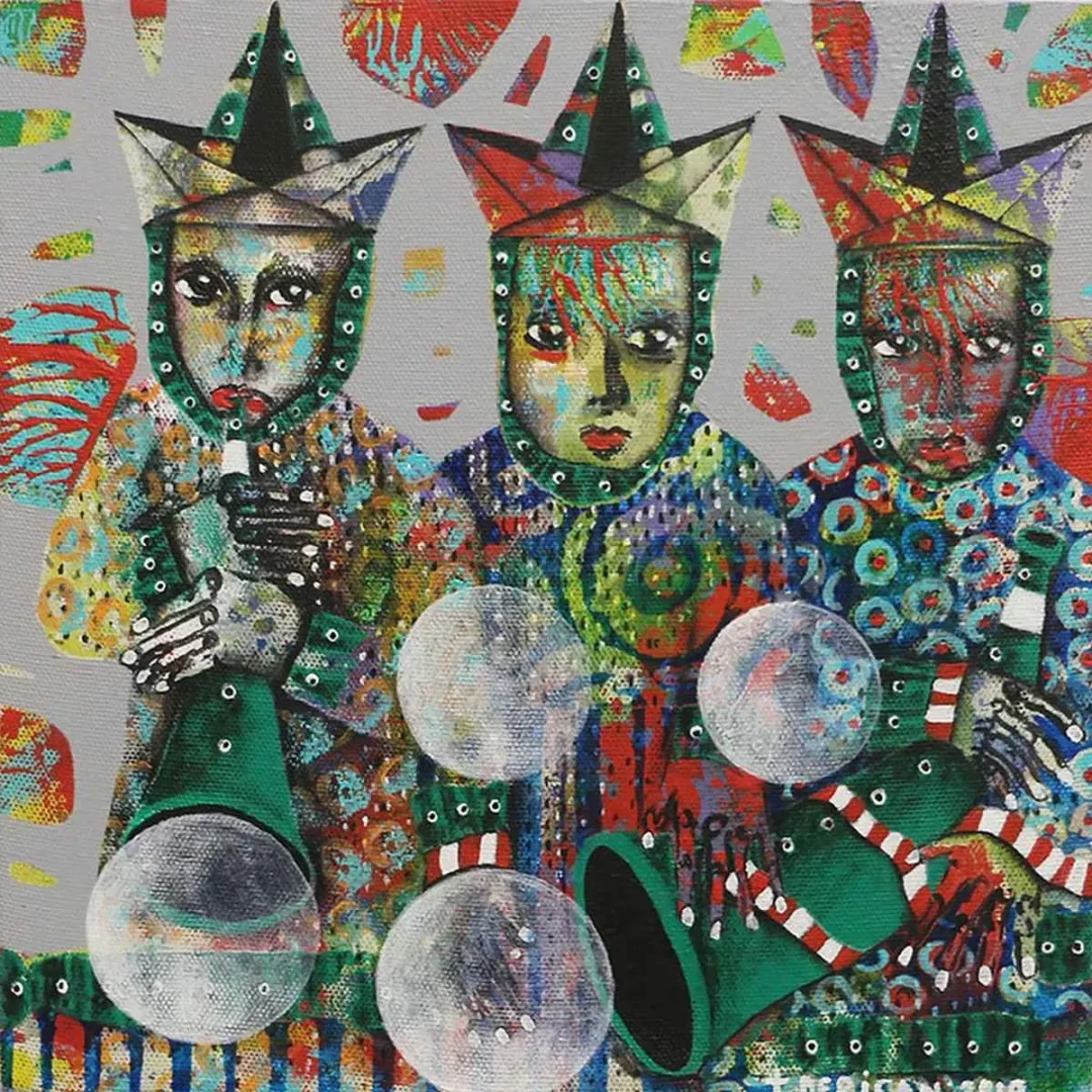 TAMER DERİCAN — “İsimsiz”, 2019 "İsimsiz" eseri TAMER DERİCAN tarafından 2019 yılında 25x25 cm ölçülerinde Tuval üzeri akrilik boya tekniği ile yapılmıştır.
