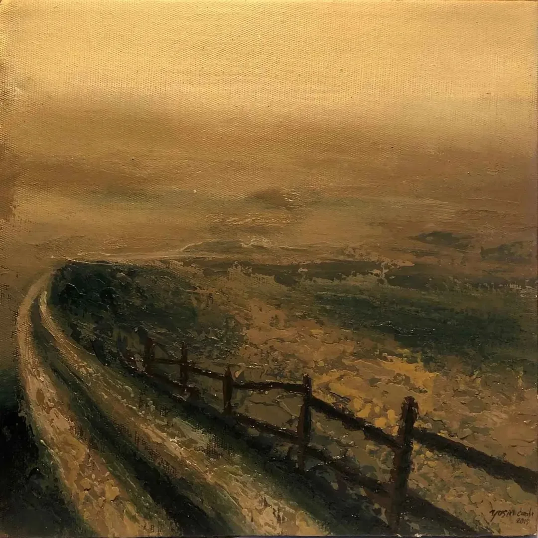 YASİN CANLI — “Untitled”, 2019 "İsimsiz" eseri YASİN CANLI tarafından 2019 yılında 25x25 cm ölçülerinde Tuval üzeri yağlı boya tekniği ile yapılmıştır.