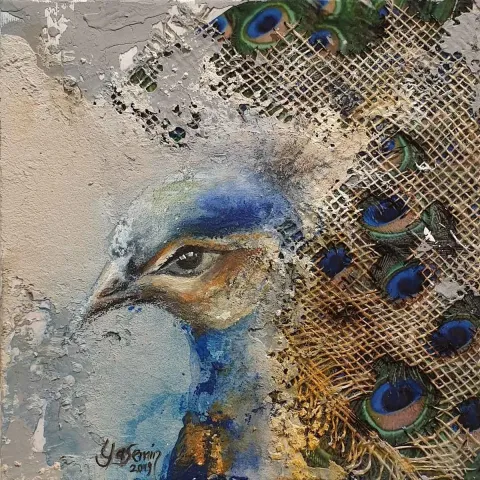 "İsimsiz" eseri YASEMİN GÜLER YILDIZ tarafından 2019 yılında 25x25 cm ölçülerinde Tuval üzeri karışık teknik tekniği ile yapılmıştır.