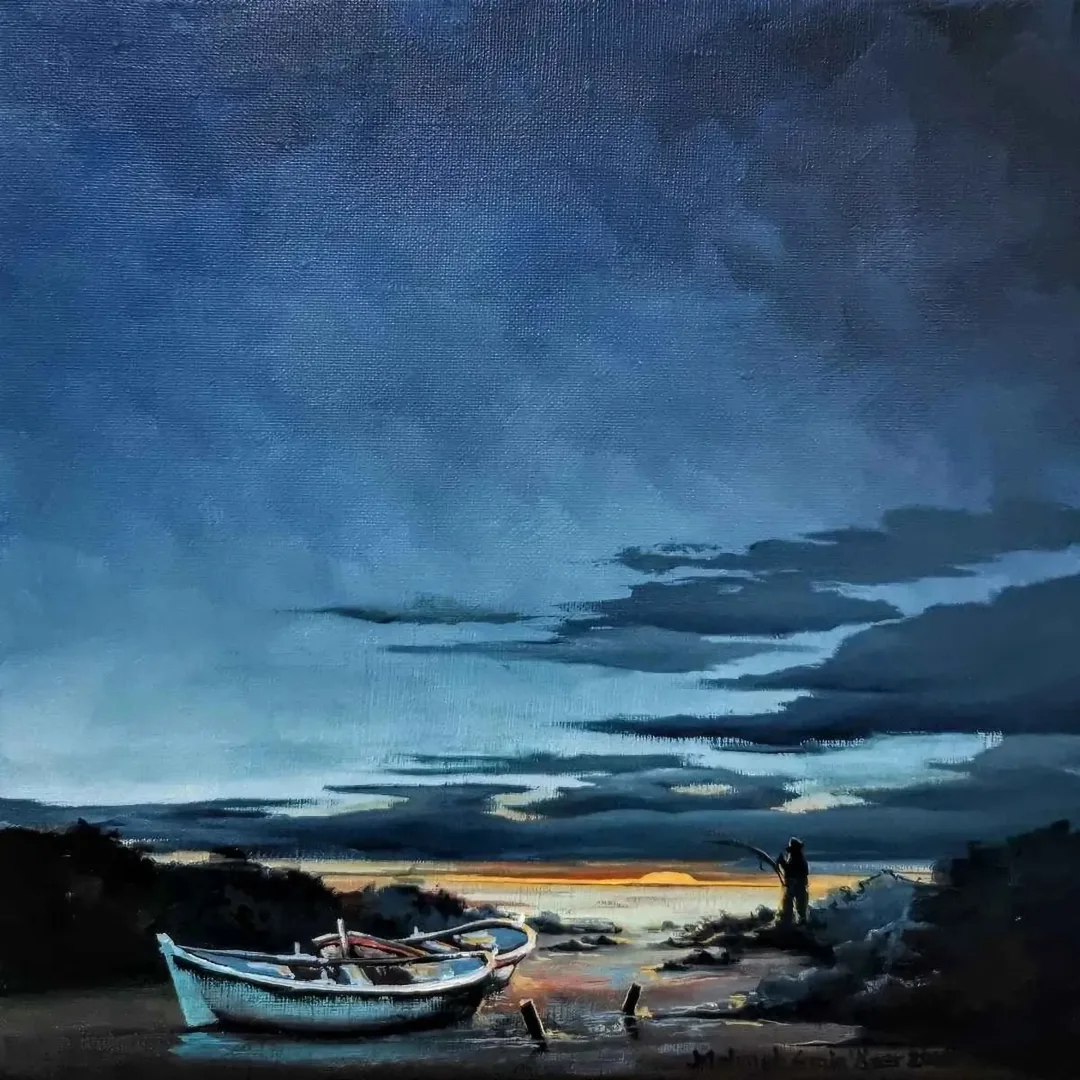 yakınlaştır "İsimsiz" eseri MEHMET EMİN ÖZER tarafından 2019 yılında 25x25 cm ölçülerinde Tuval üzeri yağlı boya tekniği ile yapılmıştır.