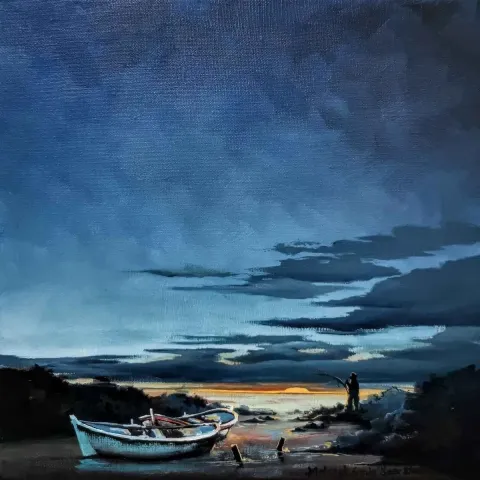 "İsimsiz" eseri MEHMET EMİN ÖZER tarafından 2019 yılında 25x25 cm ölçülerinde Tuval üzeri yağlı boya tekniği ile yapılmıştır.