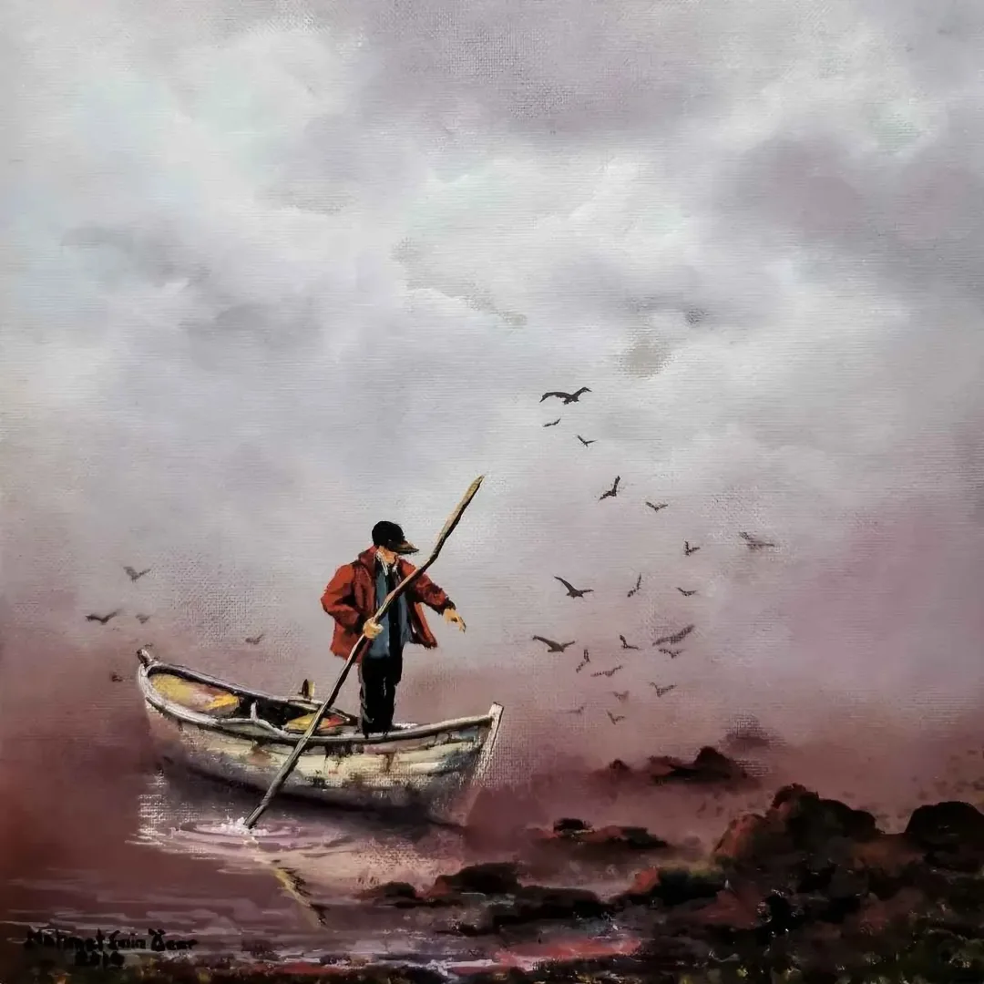 yakınlaştır "İsimsiz" eseri MEHMET EMİN ÖZER tarafından 2019 yılında 25x25 cm ölçülerinde Tuval üzeri yağlı boya tekniği ile yapılmıştır.