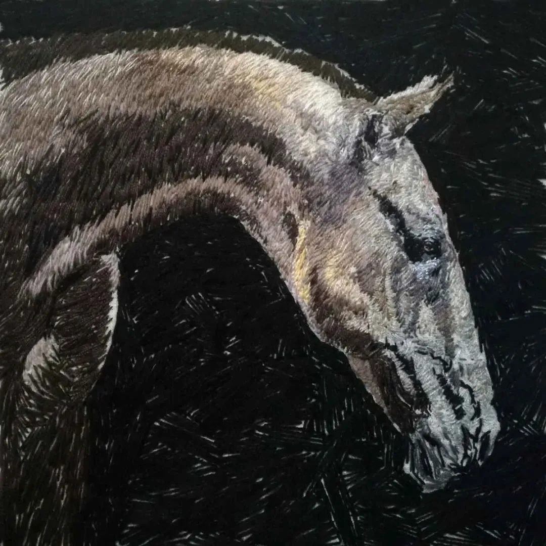 KÜBRA ARSLAN — “İsimsiz”, 2019 "İsimsiz" eseri KÜBRA ARSLAN tarafından 2019 yılında 25x25 cm ölçülerinde Tuval üzeri karışık teknik tekniği ile yapılmıştır.