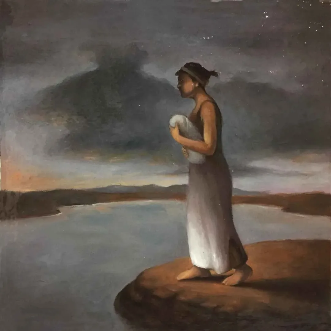 ERDİ KORKMAZ — “İsimsiz”, 2019 "İsimsiz" eseri ERDİ KORKMAZ tarafından 2019 yılında 25x25 cm ölçülerinde Tuval üzeri yağlı boya tekniği ile yapılmıştır.