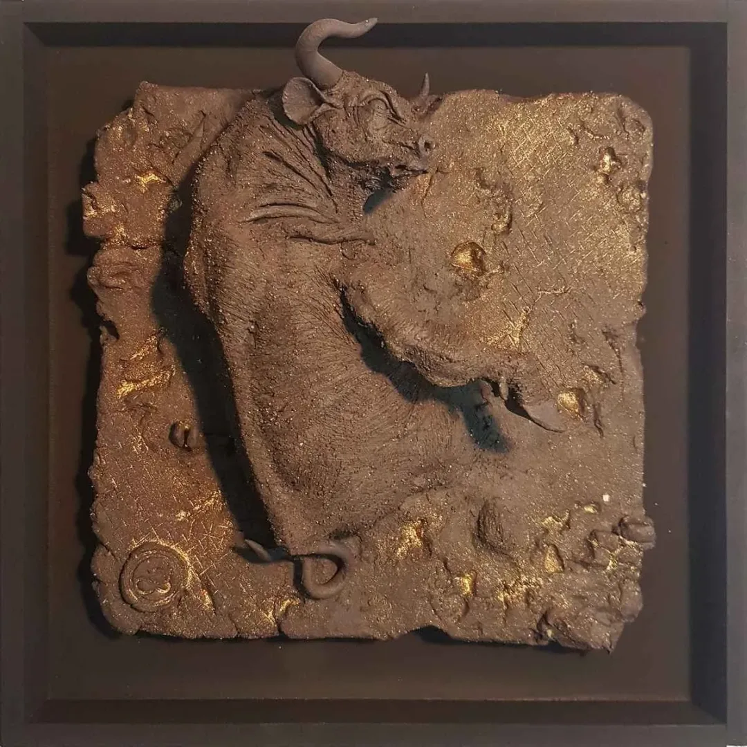 "Muhafızlar" eseri BUĞRA ÖZER tarafından 2019 yılında 25x25 cm ölçülerinde Seramik tekniği ile yapılmıştır.