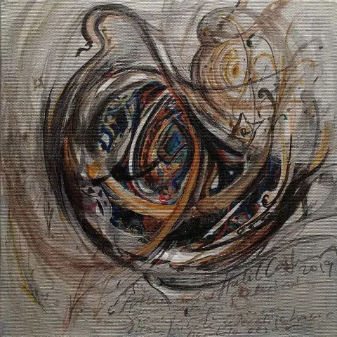 HALİL COŞKUN — “Untitled”, 2019 "İsimsiz" eseri HALİL COŞKUN tarafından 2019 yılında 25x25 cm ölçülerinde Tuval üzeri yağlı boya tekniği ile yapılmıştır.