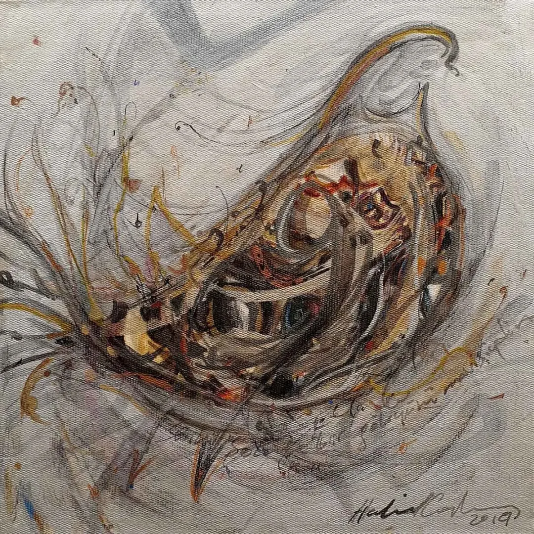HALİL COŞKUN — “İsimsiz”, 2019 "İsimsiz" eseri HALİL COŞKUN tarafından 2019 yılında 25x25 cm ölçülerinde Tuval üzeri yağlı boya tekniği ile yapılmıştır.