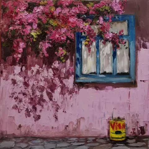 CANAN AYDOĞMUŞ — “İsimsiz”, 2019 "İsimsiz" eseri CANAN AYDOĞMUŞ tarafından 2019 yılında 25x25 cm ölçülerinde Tuval üzeri yağlı boya tekniği ile yapılmıştır.