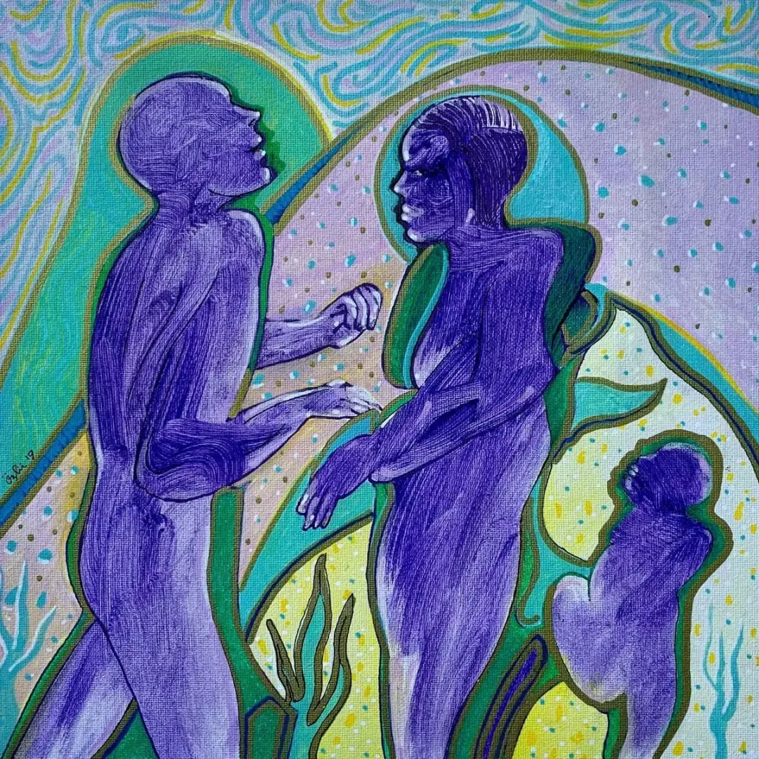 NECMETTİN ÖZLÜ — “İsimsiz”, 2019 "İsimsiz" eseri NECMETTİN ÖZLÜ tarafından 2019 yılında 25x25 cm ölçülerinde Tuval üzeri akrilik boya tekniği ile yapılmıştır.