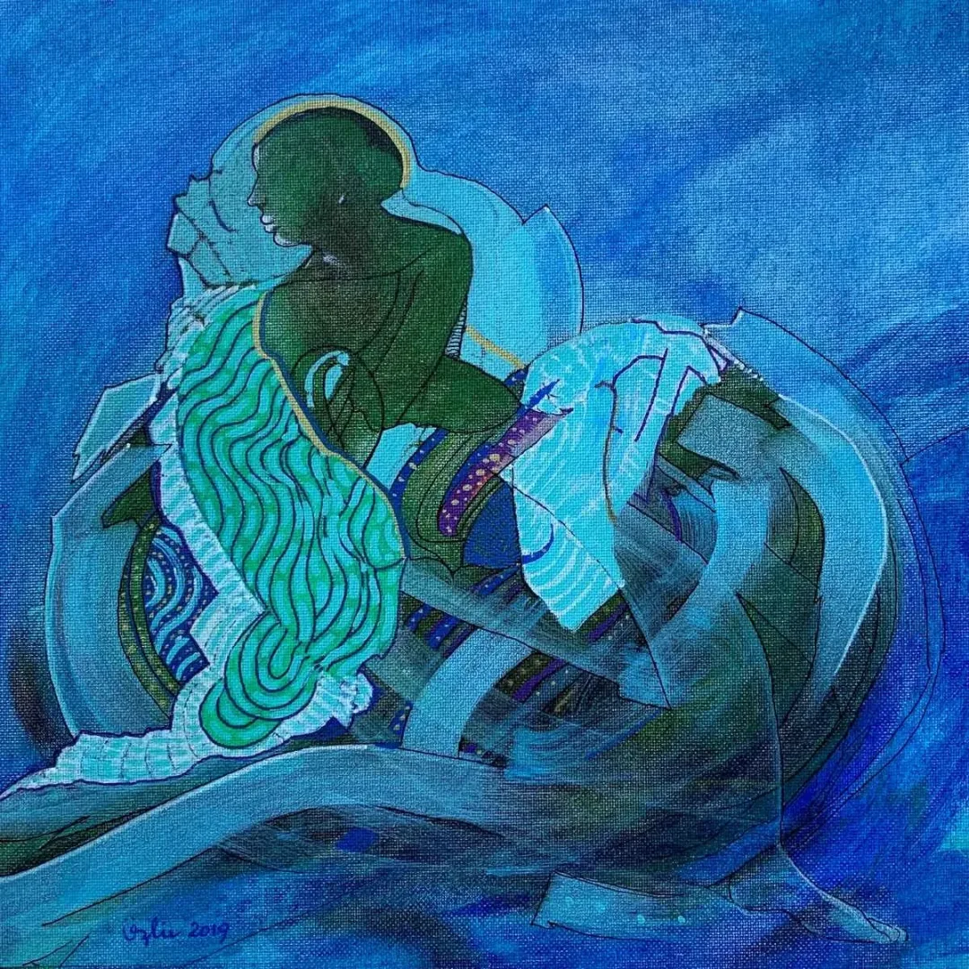 NECMETTİN ÖZLÜ — “İsimsiz”, 2019 "İsimsiz" eseri NECMETTİN ÖZLÜ tarafından 2019 yılında 25x25 cm ölçülerinde Tuval üzeri akrilik boya tekniği ile yapılmıştır.