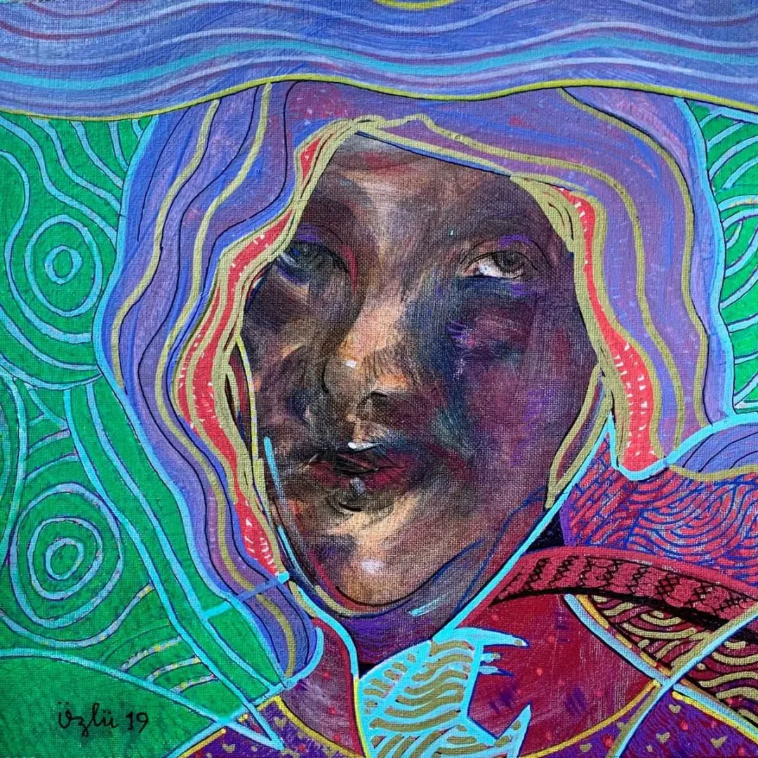 NECMETTİN ÖZLÜ — “İsimsiz”, 2019 "İsimsiz" eseri NECMETTİN ÖZLÜ tarafından 2019 yılında 25x25 cm ölçülerinde Tuval üzeri akrilik boya tekniği ile yapılmıştır.