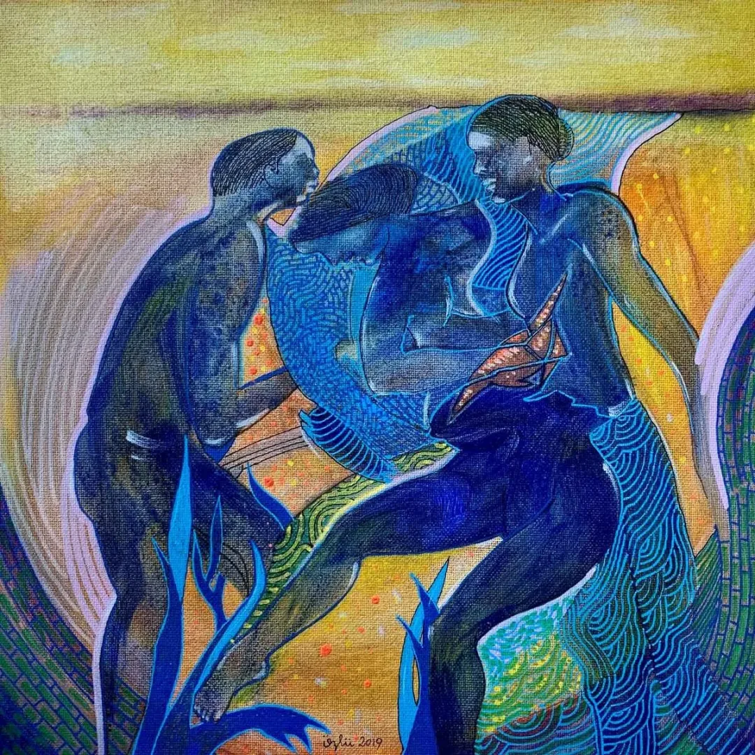 NECMETTİN ÖZLÜ — “İsimsiz”, 2019 "İsimsiz" eseri NECMETTİN ÖZLÜ tarafından 2019 yılında 25x25 cm ölçülerinde Tuval üzeri akrilik boya tekniği ile yapılmıştır.