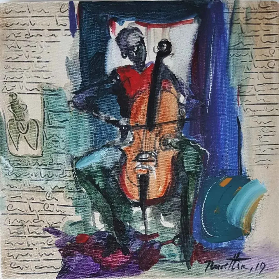 NURETTİN AKKAYA — “İsimsiz”, 2019 "İsimsiz" eseri NURETTİN AKKAYA tarafından 2019 yılında 25x25 cm ölçülerinde Tuval üzeri yağlı boya tekniği ile yapılmıştır.