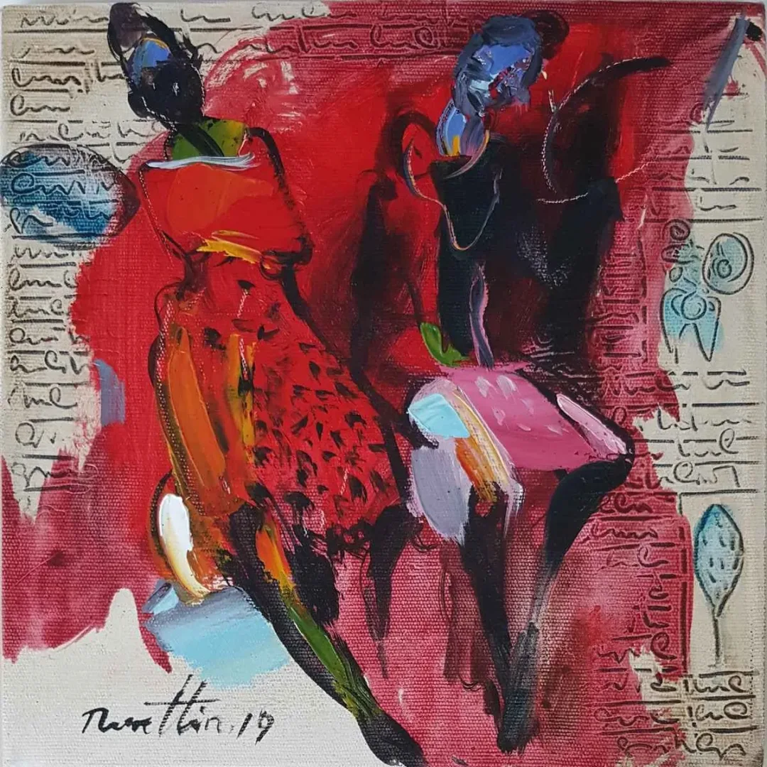 NURETTİN AKKAYA — “İsimsiz”, 2019 "İsimsiz" eseri NURETTİN AKKAYA tarafından 2019 yılında 25x25 cm ölçülerinde Tuval üzeri yağlı boya tekniği ile yapılmıştır.