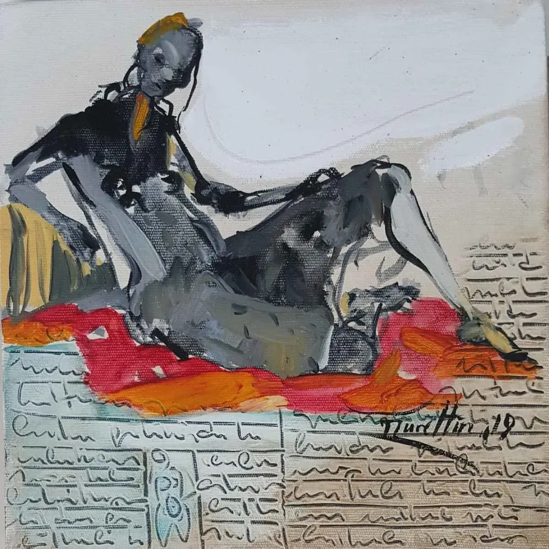 NURETTİN AKKAYA — “İsimsiz”, 2019 "İsimsiz" eseri NURETTİN AKKAYA tarafından 2019 yılında 25x25 cm ölçülerinde Tuval üzeri yağlı boya tekniği ile yapılmıştır.